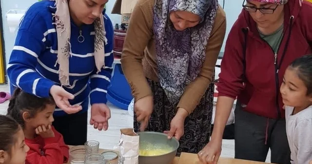 Bozdoğan da minikler ekmek yapmasını öğrendi Aydın Haberleri
