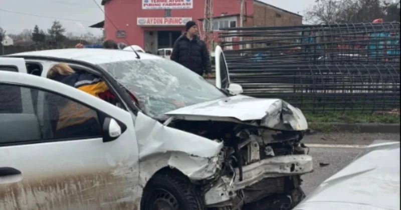 Terme’de 3 aracın karıştığı kazada 6 kişi yaralandı Sözcü Gazetesi