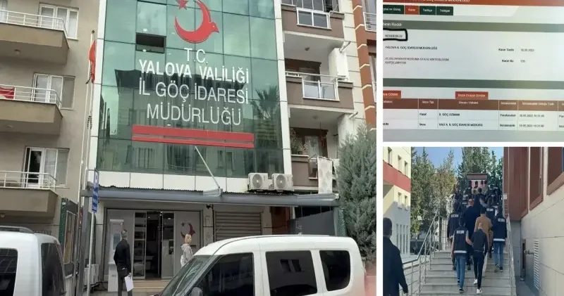 Yalova İl Göç İdaresi Müdürlüğü nde usulsüz mülakat : Kız arkadaşını mülakata alan memuru korumuşlar Politika Haberleri