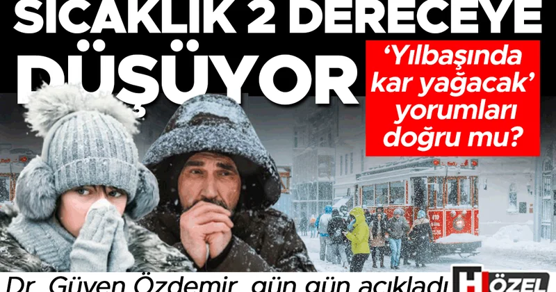 ‘Yılbaşında İstanbul’a kar yağacak’ paylaşımları doğru mu? Sıcaklık 2 dereceye düşüyor! Uzman isim gün gün açıkladı