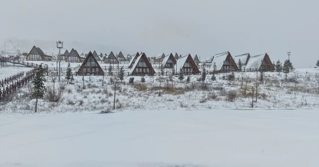 Yıldız Dağı, kar yağışıyla beyaza büründü Sivas Haberleri