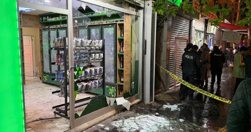 Diyarbakır da markete patlayıcı atıldı: O anlar kamerada