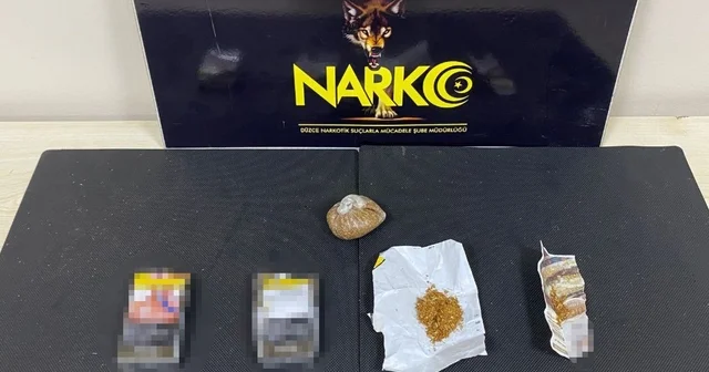 Uyuşturucu taciri köydeki evinde suçüstü yakalandı Düzce Haberleri