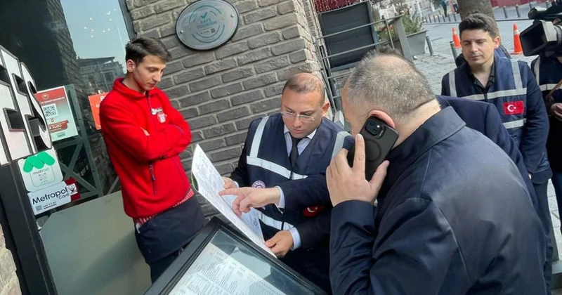 İstanbul da restoran ve kafelere sıkı denetim: 57,5 milyon lira ceza kesildi