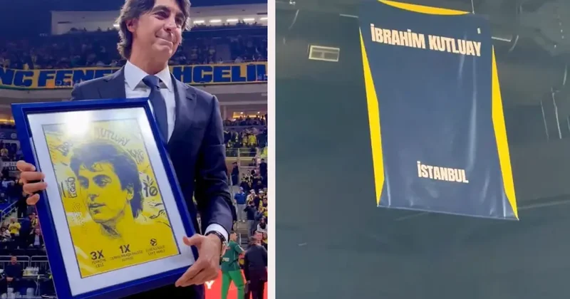 Fenerbahçe Beko, İbrahim Kutluay ın formasını salona astı