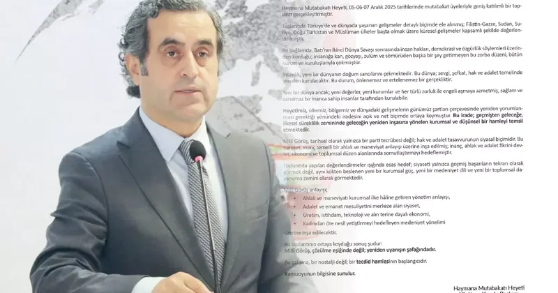 Siyaset sahnesinde yeni parti doğuyor: Haymana Mutabakatı Heyeti ilk sinyali verdi