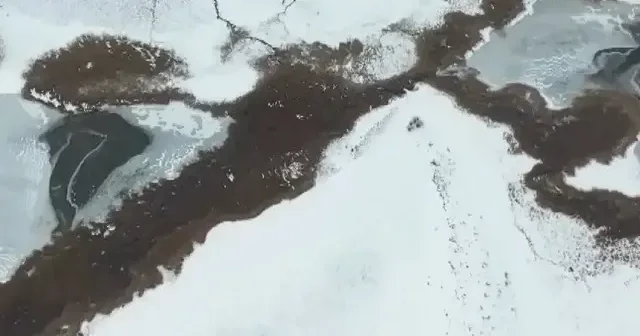 Kars taki tescilli Lavaş Gölü buz tuttu VİDEO İZLE