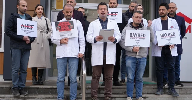 Bayburt ta aile hekimlerinden ücret kesintilerine ve iş yüküne tepki Bayburt Haberleri