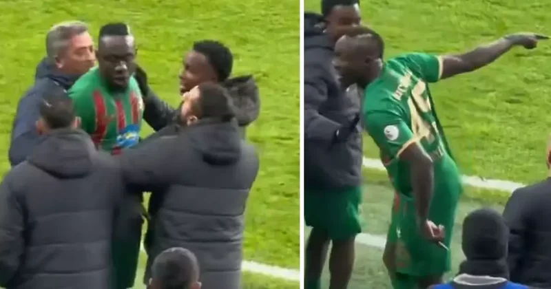 Maçtan günler sonra ortaya çıkan görüntü! Mbaye Diagne nin sinir kirizi geçirdiği anlar