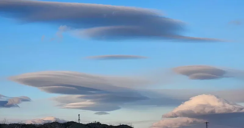 Çankırı semalarında mercek bulutu görüldü! Sadece 20 dakika görülebildi