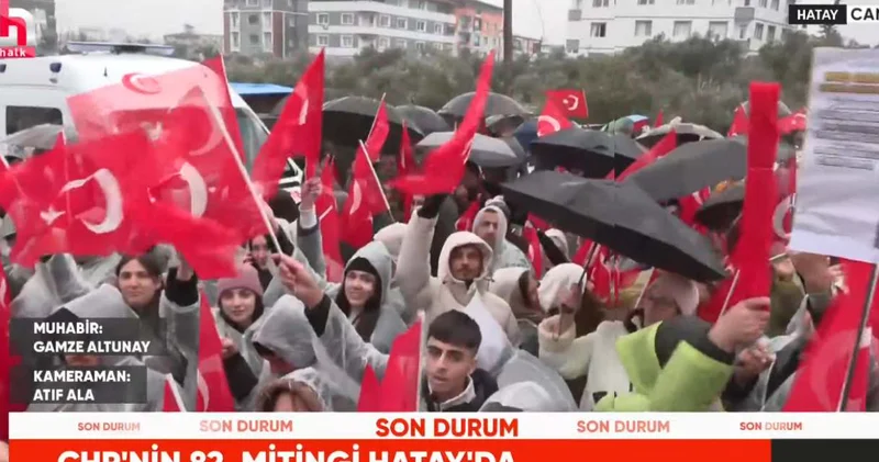 “Millet İradesine Sahip Çıkıyor” mitinglerinin 82’ncisi Hatay’da