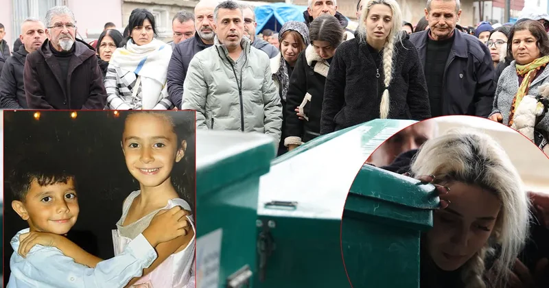 SON DAKİKA… Babalarının katlettiği Ada ve Mert in cenazesinde gözyaşları sel oldu: Annenin feryadı yürekleri dağladı!