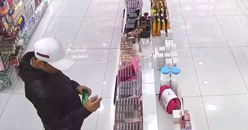 Bağcılar da mağazada tırnakçılık yaparken yakalanınca, ürün çalıp kaçtı