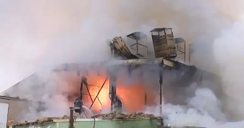 Erzurum da iş yerinde patlama; yangın çıktı, 2 ölü