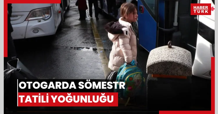 Otogarda sömestr tatili yoğunluğu