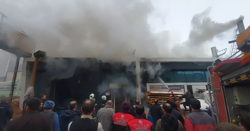 Erzurum sanayi sitesinde büyük yangın! Fabrika patladı: Yaralılar var