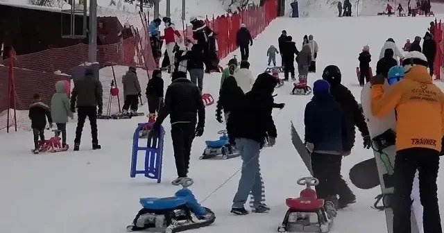 Palandöken de sömestir tatili yoğunluğu VİDEO İZLE