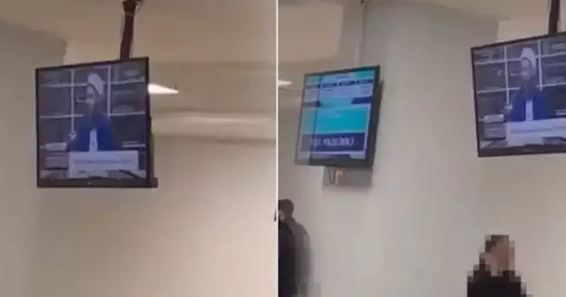 Esenyurt Devlet Hastanesi nde ekrana yansıdı! Hasta sırası beklerken Cübbeli Ahmet sohbeti