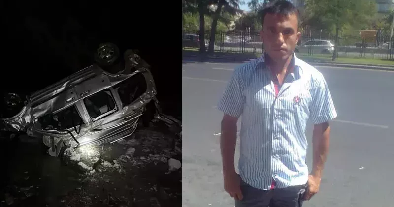 Buzlu yolda kayan araç uçurumdan yuvarlandı; 1 ölü, 2 kardeşi ağır yaralı