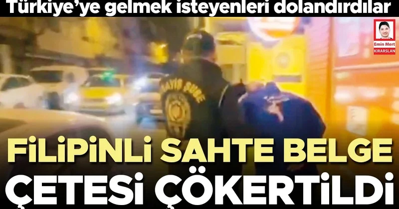 Filipinli sahte belge çetesi çökertildi