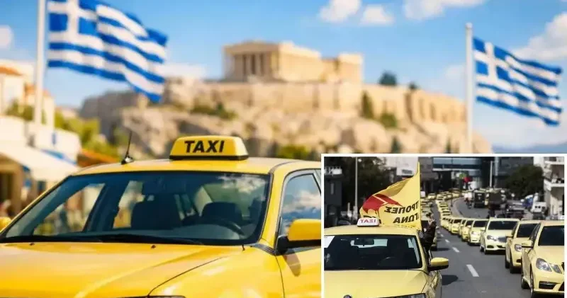 Atina’da taksiciler kontak kapattı: 3 günlük grev başladı Dünya Haberleri