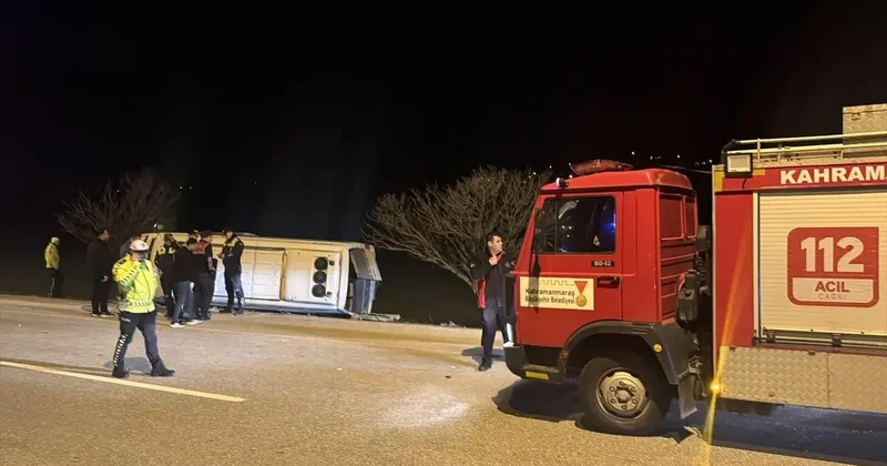 Kahramanmaraş ta Minibüs Devrildi: 11 Yaralı