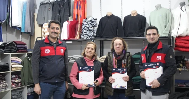 Acil Çağrı Merkezi ekipleri esnafı bilgilendirdi Düzce Haberleri