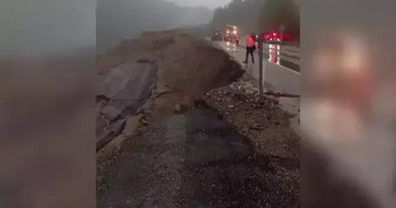 Adana da helikopter pisti olarak kullanılan alan, heyelanda çöktü