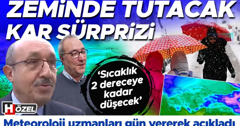 Zeminde tutacak kar sürprizi! Meteoroloji uzmanları gün vererek açıkladı: Sıcaklık 2 dereceye kadar düşecek’