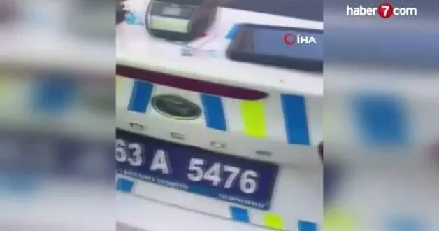 Polise hakaret edip sosyal medyada paylaşan sürücü gözaltına alındı