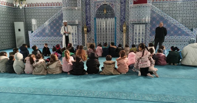 Şabanözü Macide Anne Anaokulu öğrencilerinden cami ziyareti Çankırı Haberleri