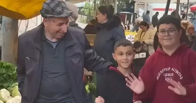 Gebze de İmam Hatipli öğrencilerden pazarda Ramazan sürprizi VİDEO İZLE