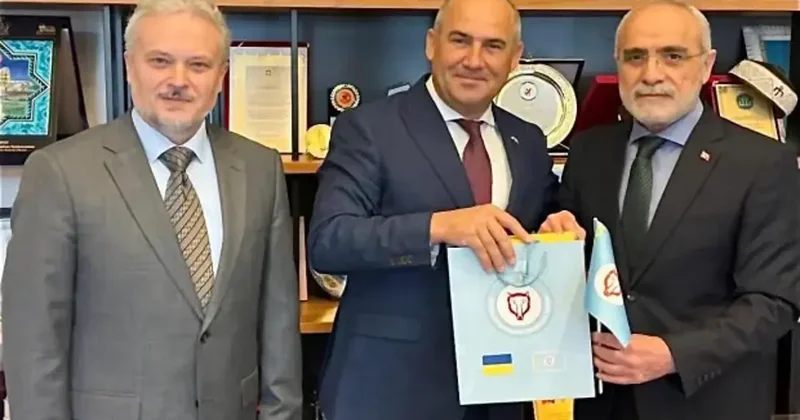 Yalçın Topçu, Ukrayna heyetini kabul etti! Türkiye ve Erdoğan a teşekkür ettiler