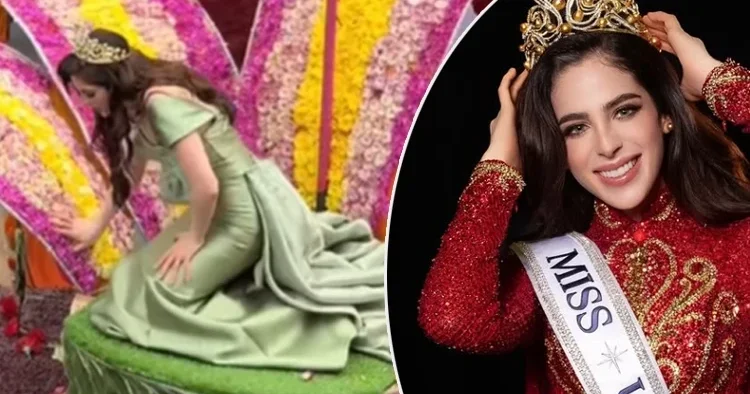 Kainat Güzeli herkesin gözleri önünde yere yığılıp kaldı