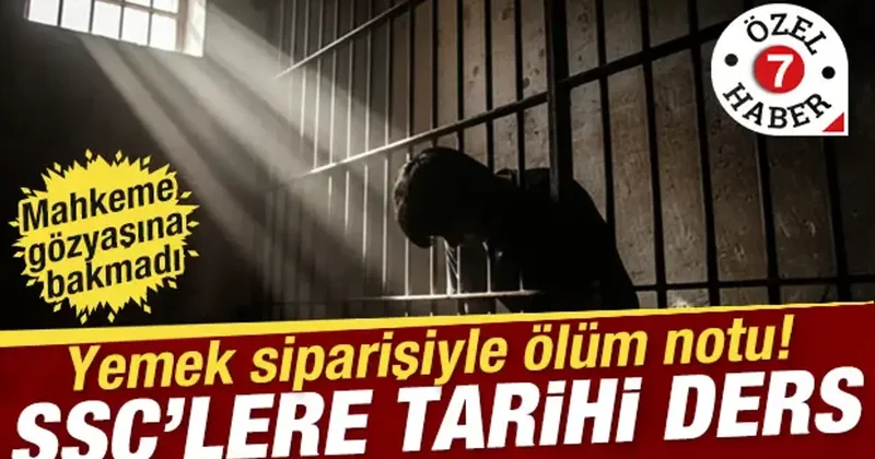 Hakimden ‘SSÇ’ler için tarihi yorum: Online yemek siparişiyle ölüm tehdidi