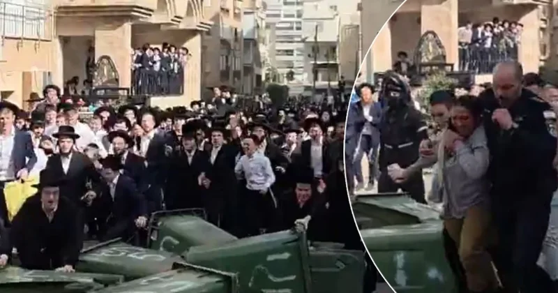 Yahudi erkekler sokakta İsrailli kadın komutanları kovaladı Sözcü Gazetesi