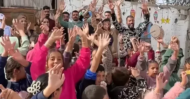 Gazzeli çocuklara moral etkinliği düzenlendi VİDEO İZLE