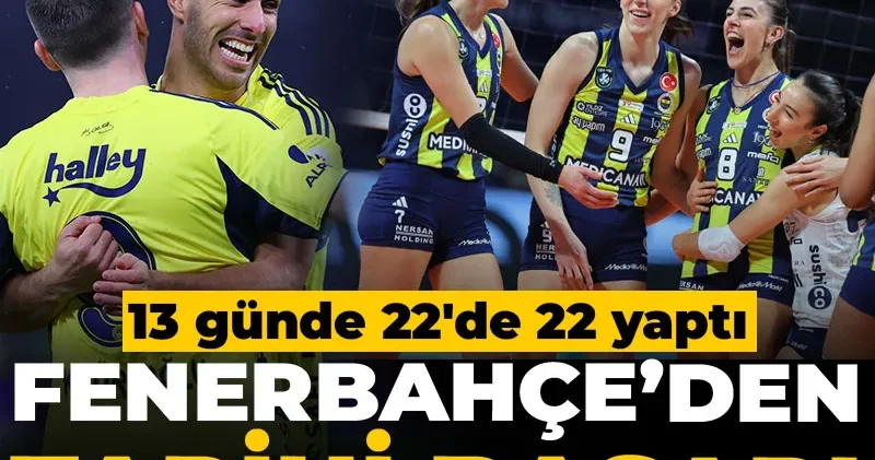 Fenerbahçe den tarihi başarı: 13 günde 22 de 22 yaptı