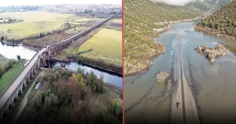 600 yıllık köprüde taşkın düşünülmüş, 3 yıllık otoyol sular altında! Sözcü Gazetesi