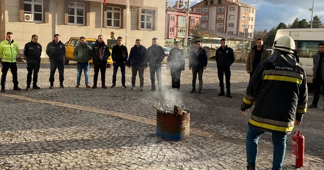 Dörtdivan ilçesinde polis ekiplerine yangın eğitimi verildi Bolu Haberleri