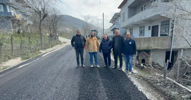 Alaplı da ağır tonajlı kamyonların bozduğu yollar bakıma alındı Zonguldak Haberleri