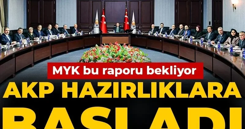 AKP hazırlıklara başladı: MYK bu raporu bekliyor