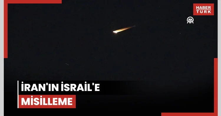 İran ın İsrail e misilleme olarak fırlattığı füzeler Kudüs semalarında görüntülendi
