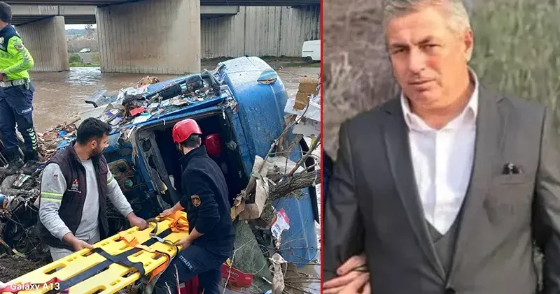 Çaya uçan TIR ın şoförü öldü
