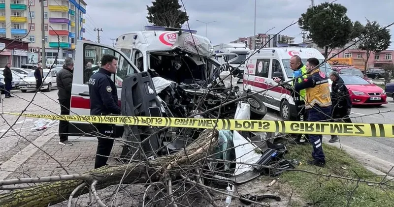 Samsun da feci kaza! Vakaya giden ambulans ile kamyon çarpıştı: Ambulans şoförü hayatını kaybetti