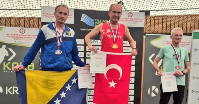 65 yaşındaki Türk sporcu iki günde 3 altın madalya kazandı