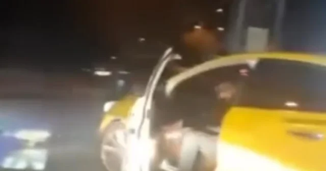 Taksici, içinde müşteri olan meslektaşının aracının önünü kesip, tehdit etti Adana Haberleri