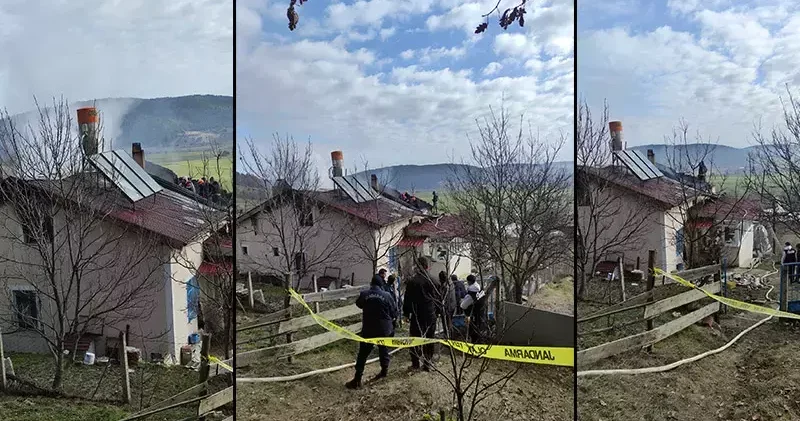 Evde çıkan yangında öldü, eşi yaralandı