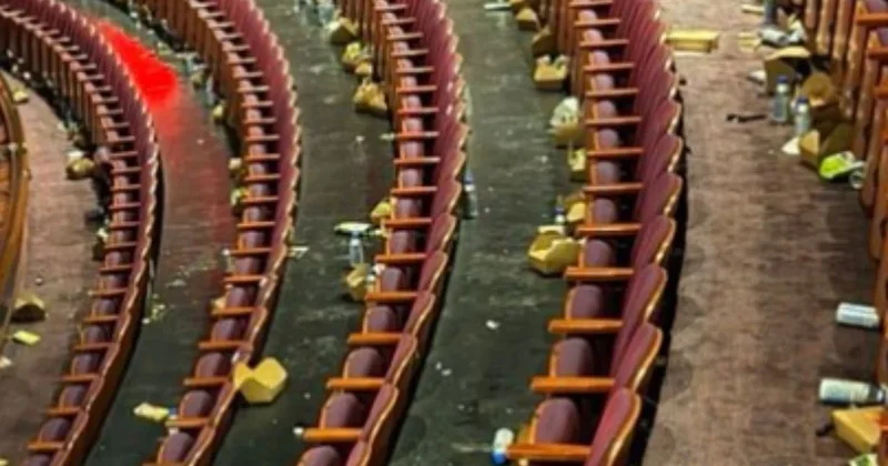 İhtişamlı törene yakışmayan son: Oscar salonu çöp içinde kaldı! Sözcü Gazetesi