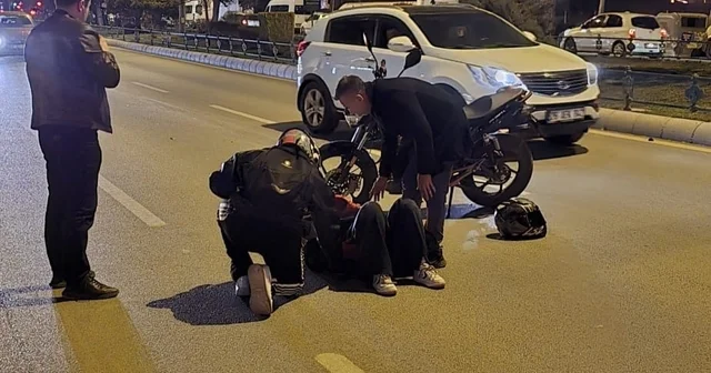 Kadın motosiklet sürücüsü otomobile arkadan çarptı Eskişehir Haberleri